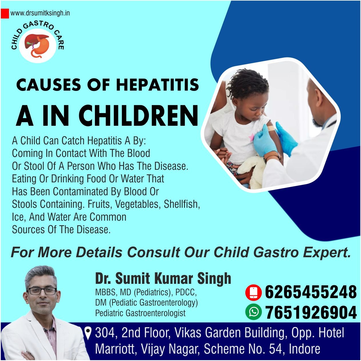 Best Child Hepatitis Treatment Specialist in Indore