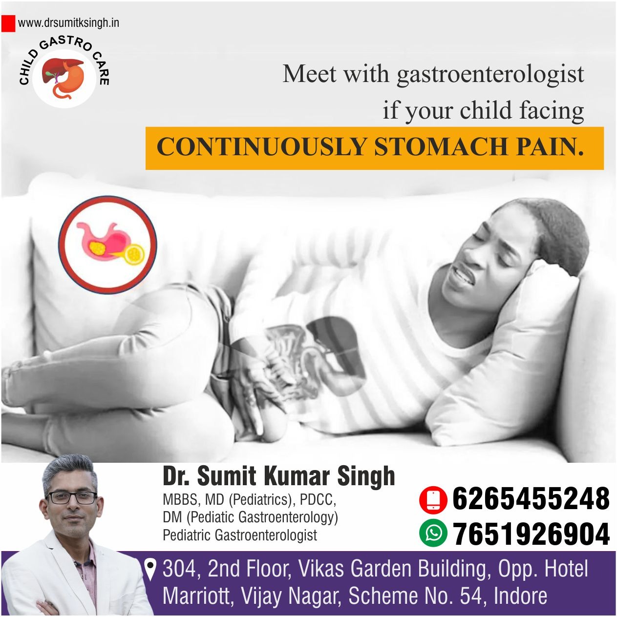 Best Pediatric Gastroenterologist in Indore