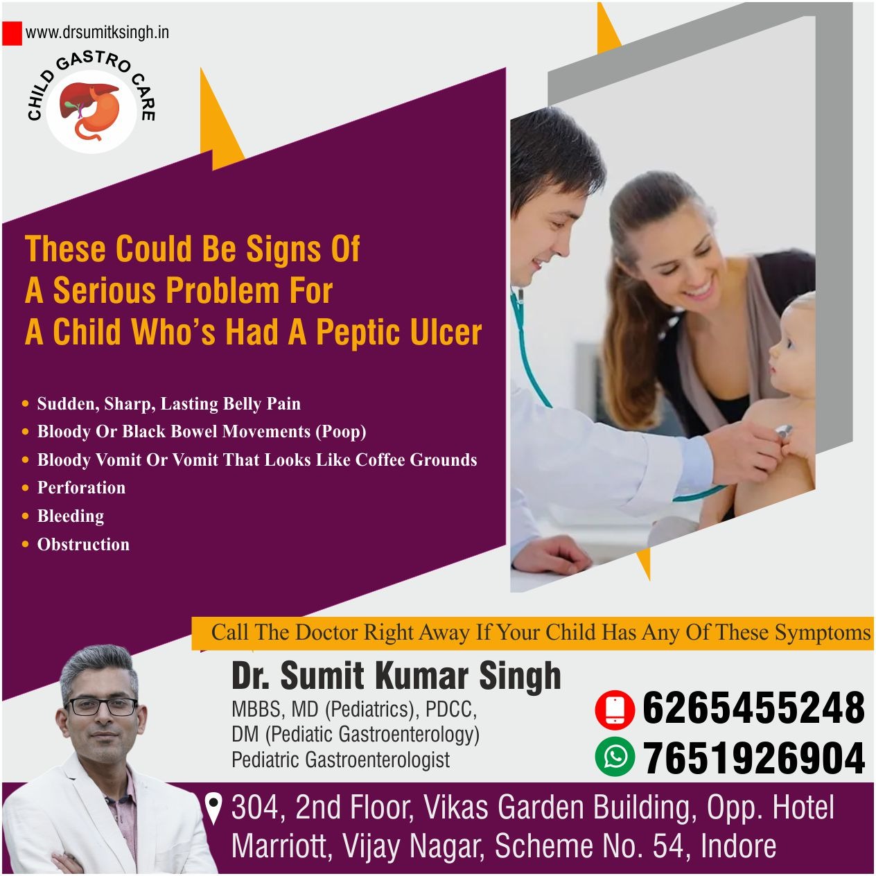 Best Child Gastro Doctor in Indore