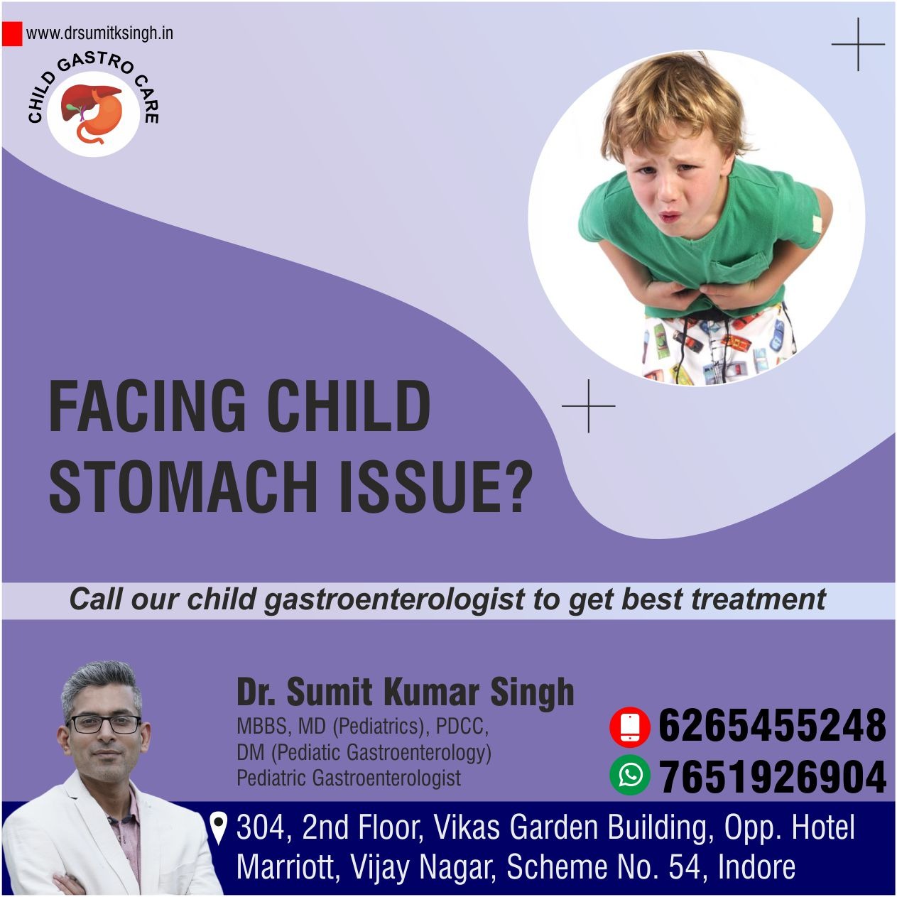 Best Child Gastro Specialist in Indore