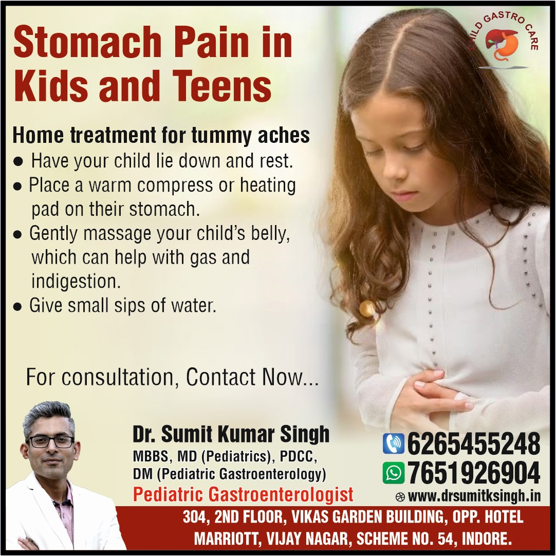 Best Doctor For Child Stomach Pain Treatment in Indore