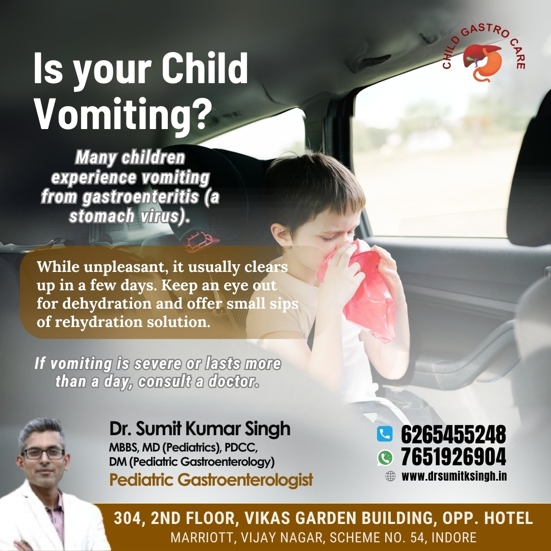 Best Pediatric Gastroenterologist for Vomiting Treatment in Indore