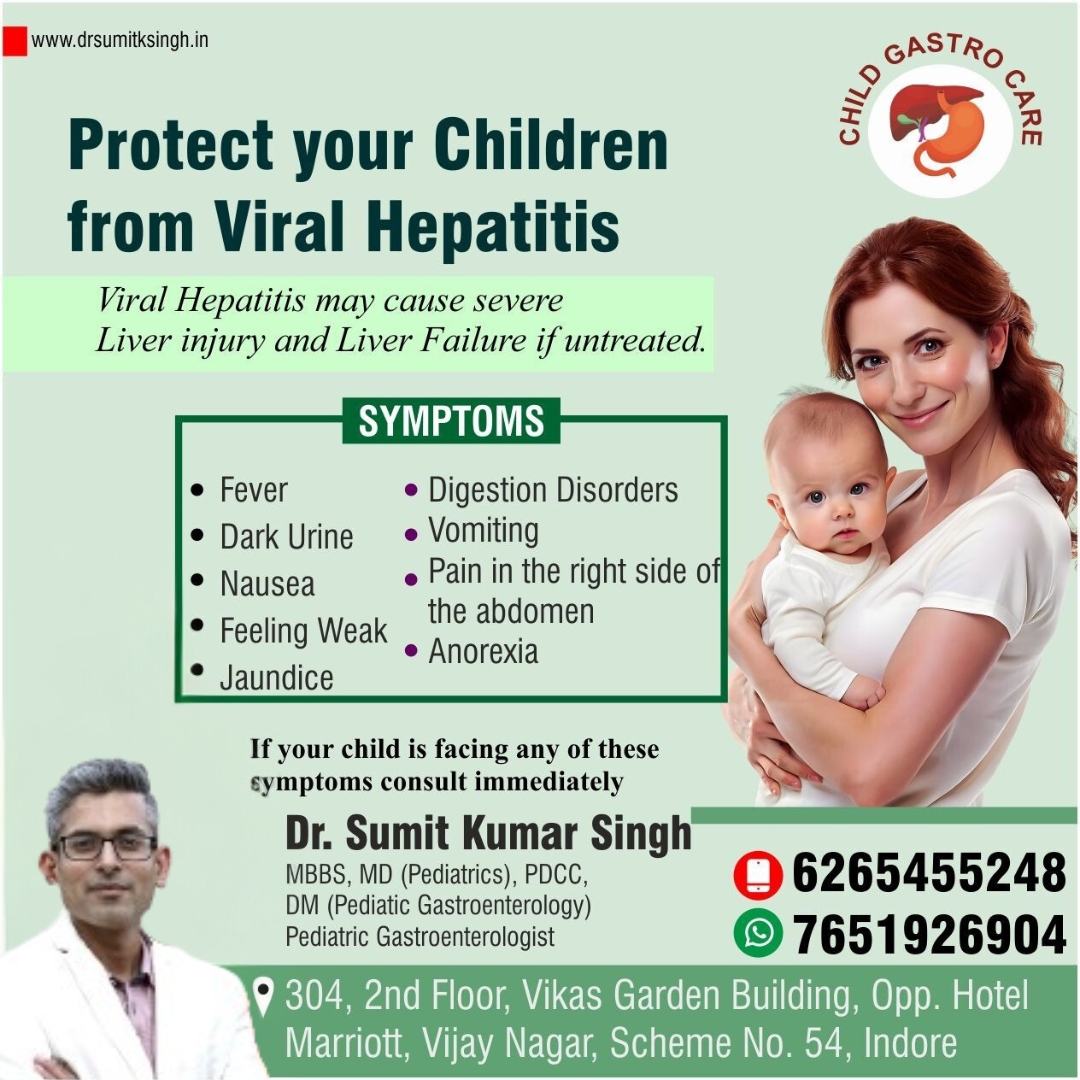 Best Child Specialist for Viral Hepatitis Treatment in Indore