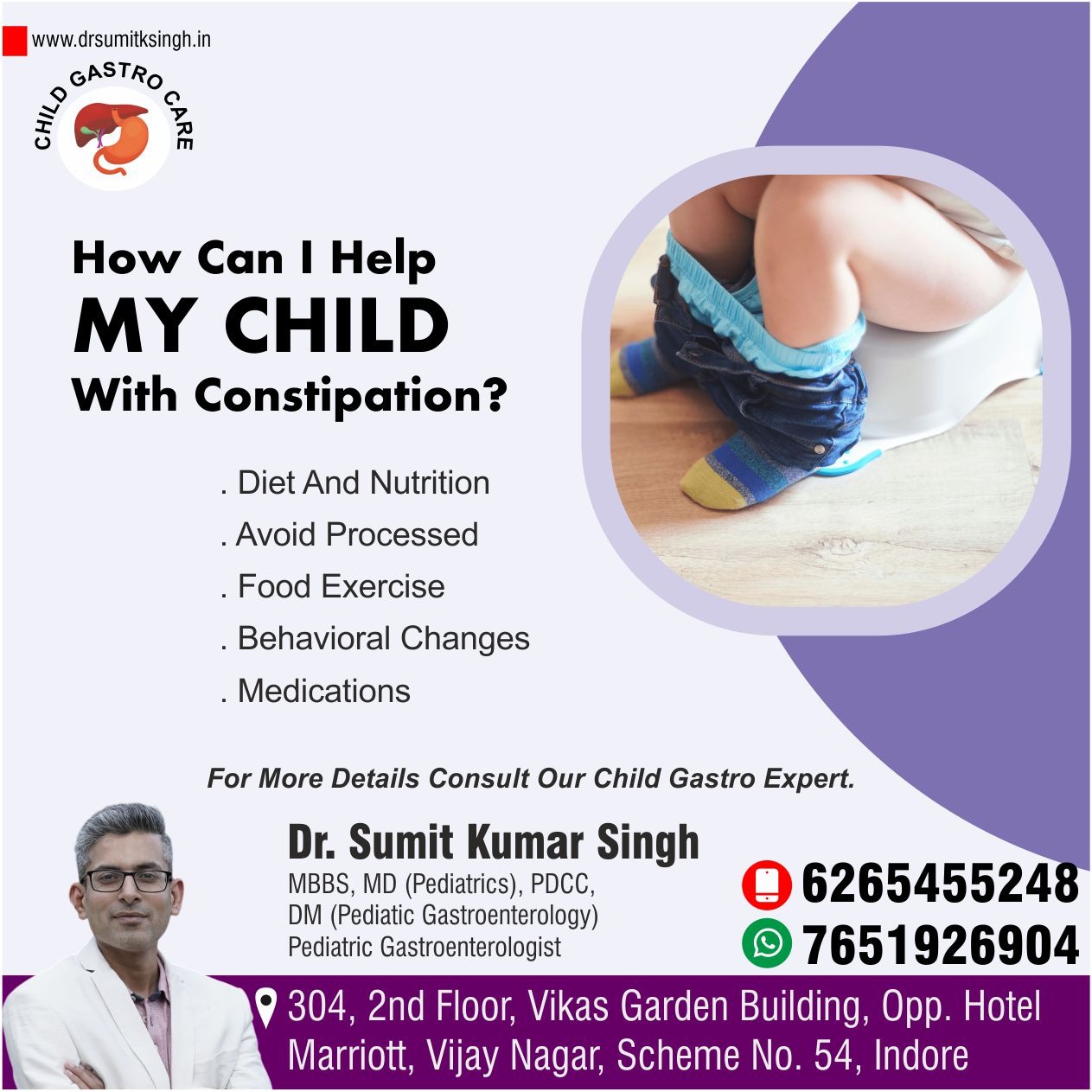 Child Digestive System Disease Treatment in Indore