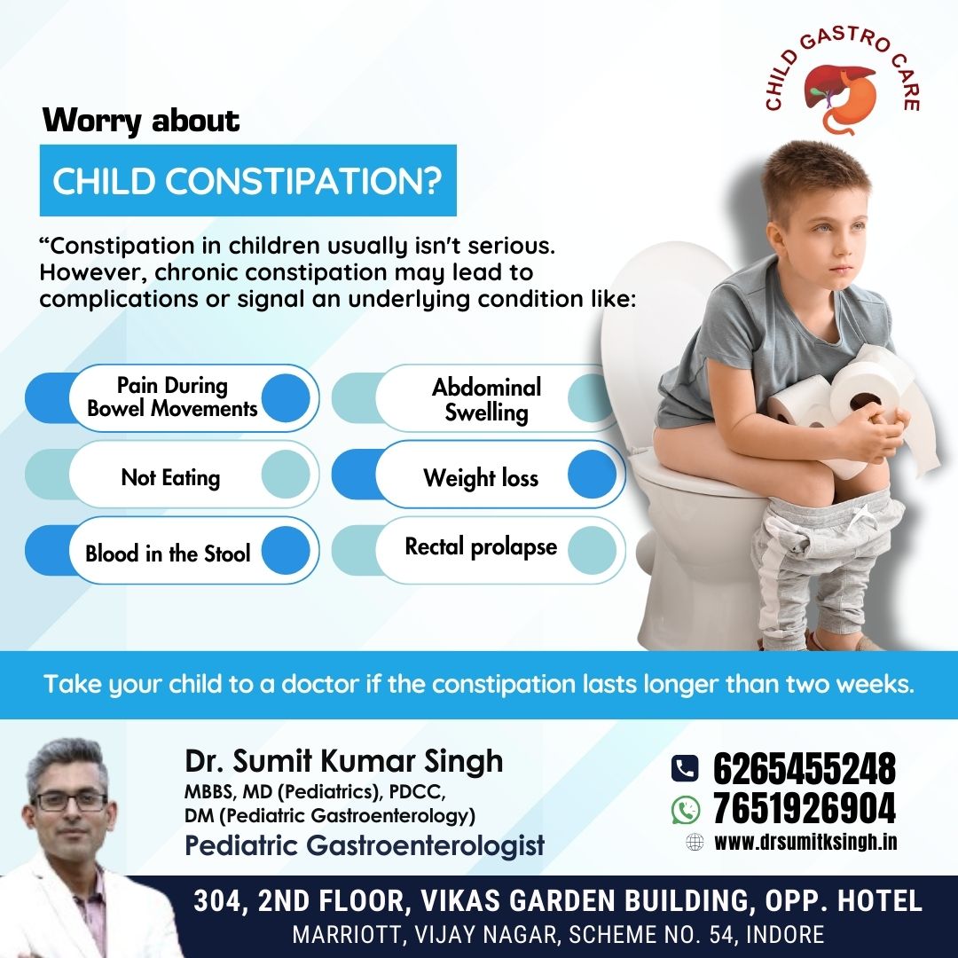 Best Doctor For Child Constipation Treatment In Dhar