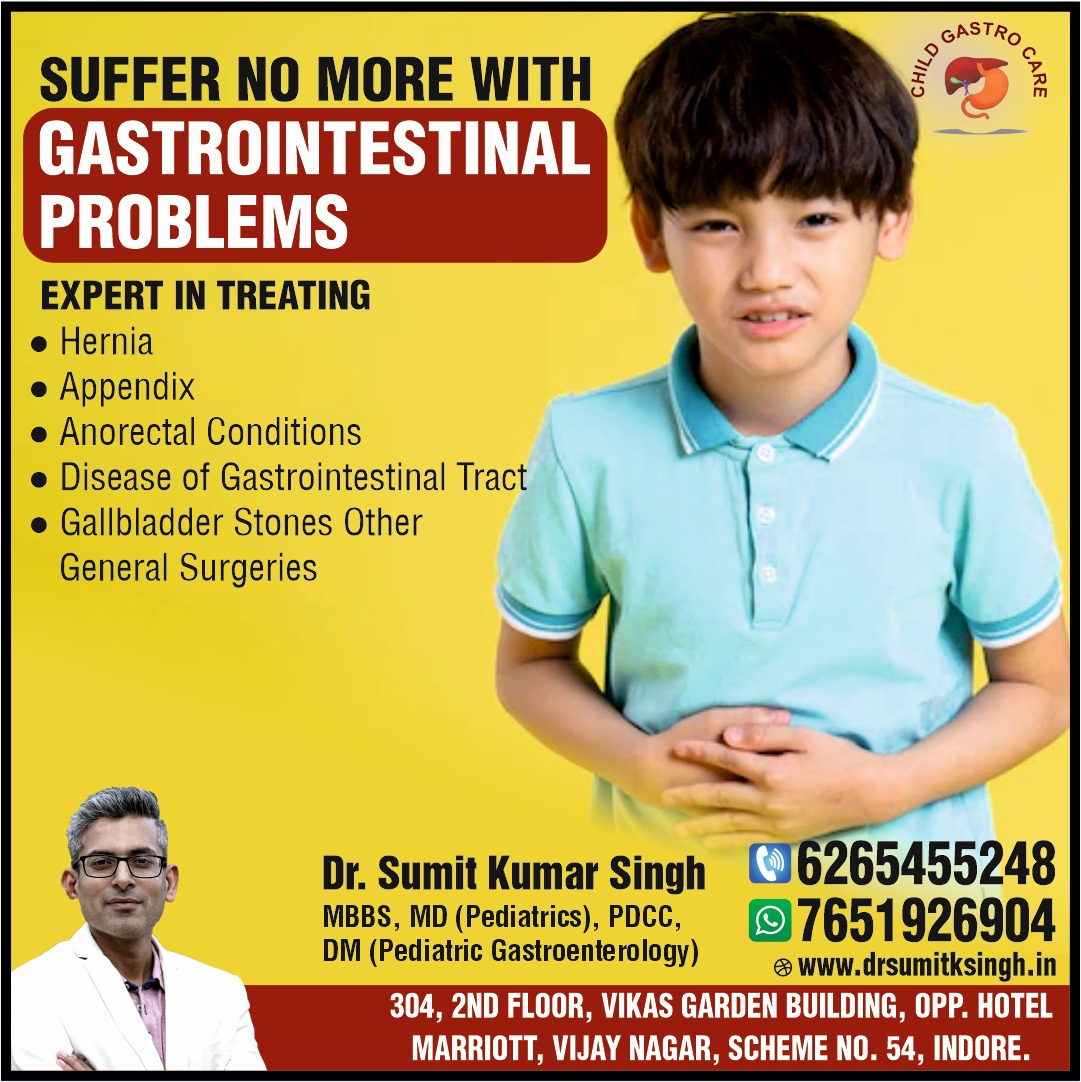 Best Pediatric Gastroenterologist for Stomach Pain in Indore