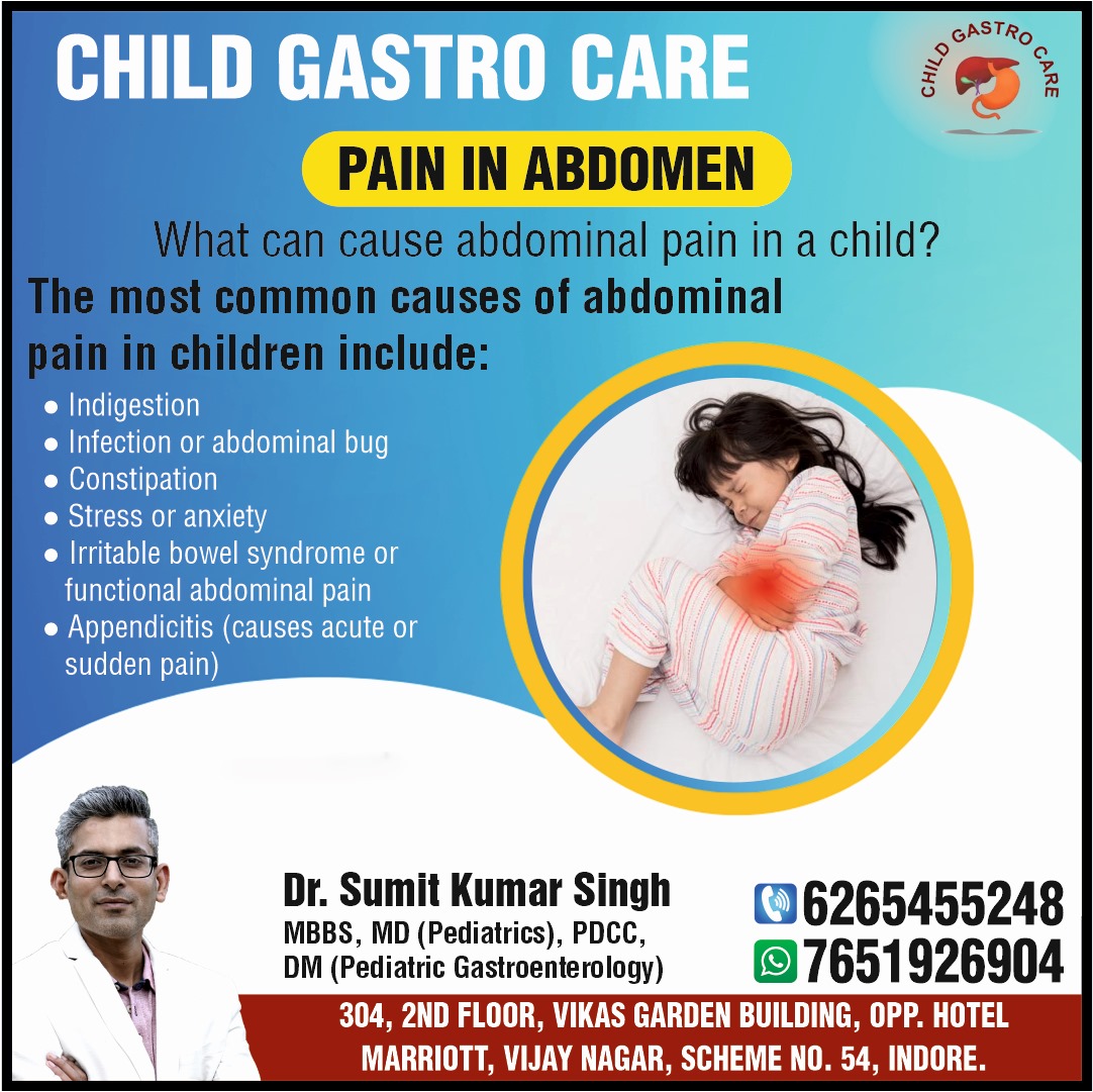 Best Doctor for Child Abdominal Pain Treatment in Indore